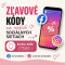 Zľavové kódy na sociálnej sieti.