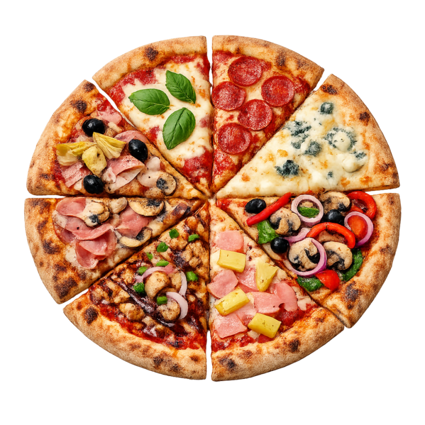 Vlastná pizza (mozzarella + tvoj výber)
